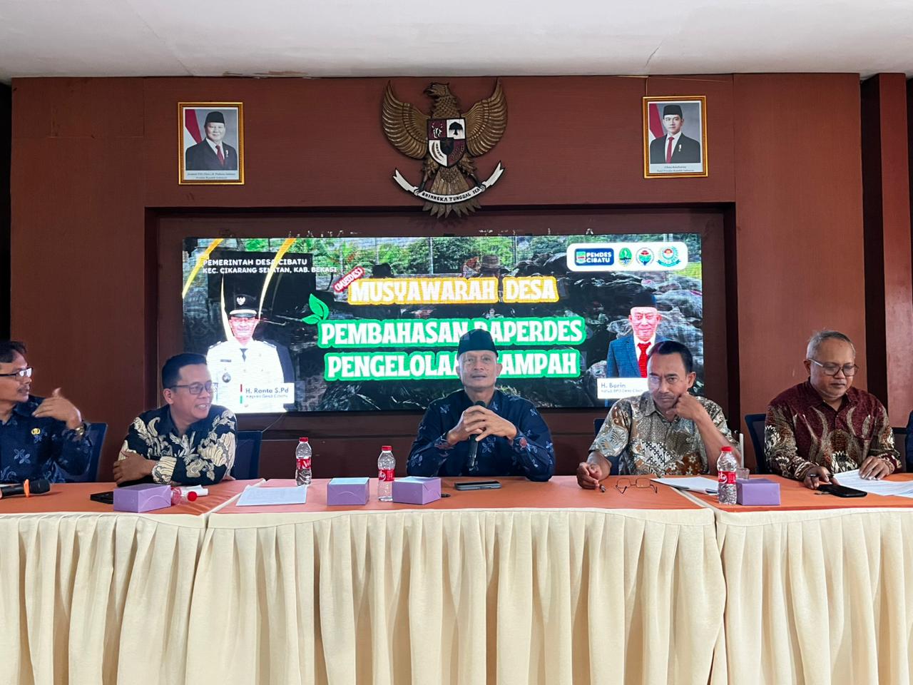 BPD Desa Cibatu Gelar Musyawarah Desa Bahas Raperdes Pengelolaan Sampah
